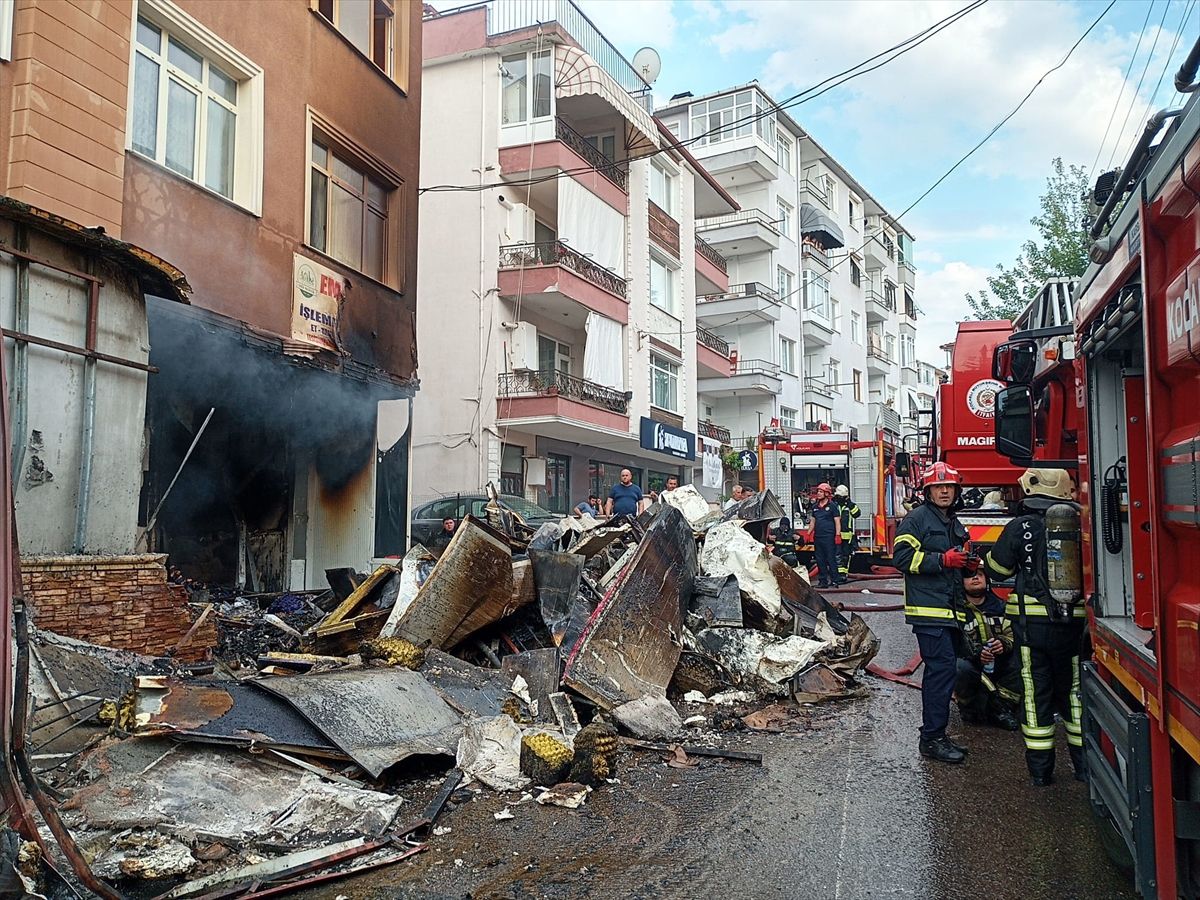 Kocaeli'de yumurta deposunda çıkan yangın söndürüldü