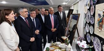 Merzifon'da Halk Eğitim yıl sonu sergisi açıldı