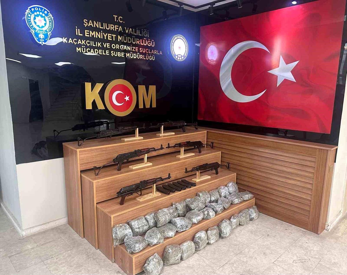 Şanlıurfa'da silah ve uyuşturucu operasyonu: 2 tutuklama