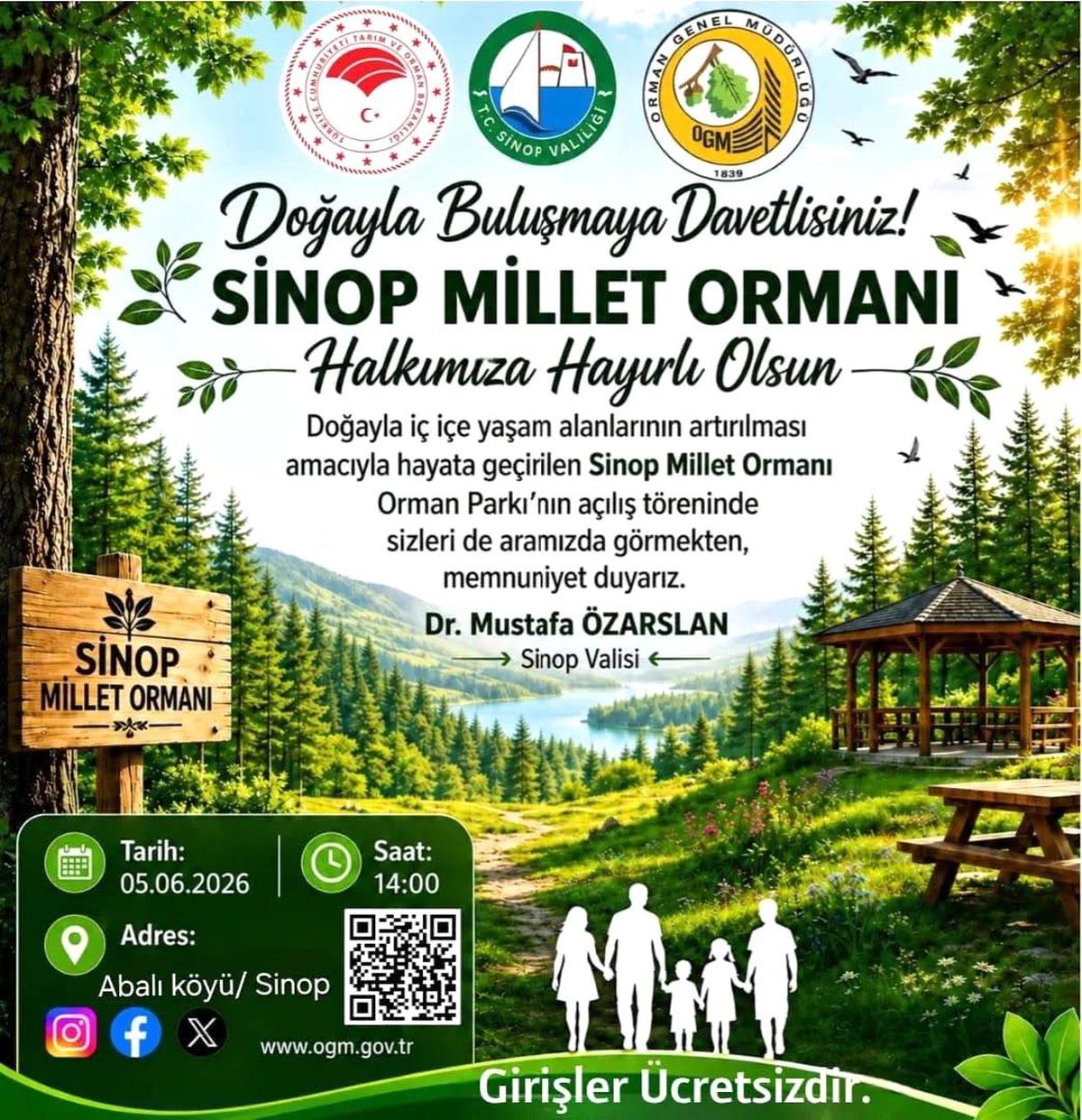 Sinop Millet Ormanı 5 Haziran'da Açılıyor