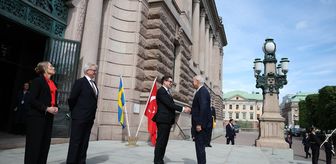 TBMM Başkanı Kurtulmuş, Stockholm'de İsveç Parlamentosu Başkanı Norlen ile görüştü