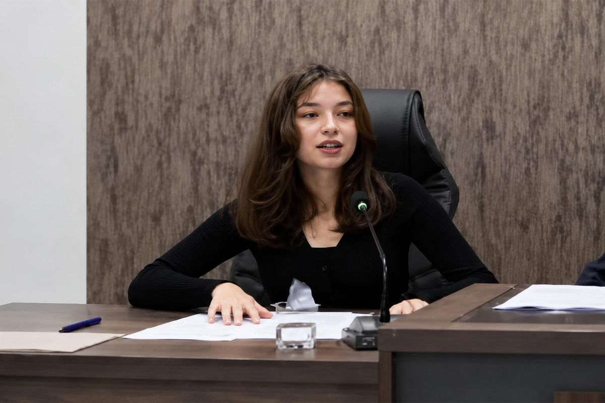 Samsun Terme Belediyesi meclis binası önü