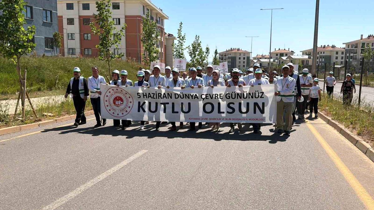 Adıyaman'da Dünya Çevre Günü etkinliğinden genel görünüm