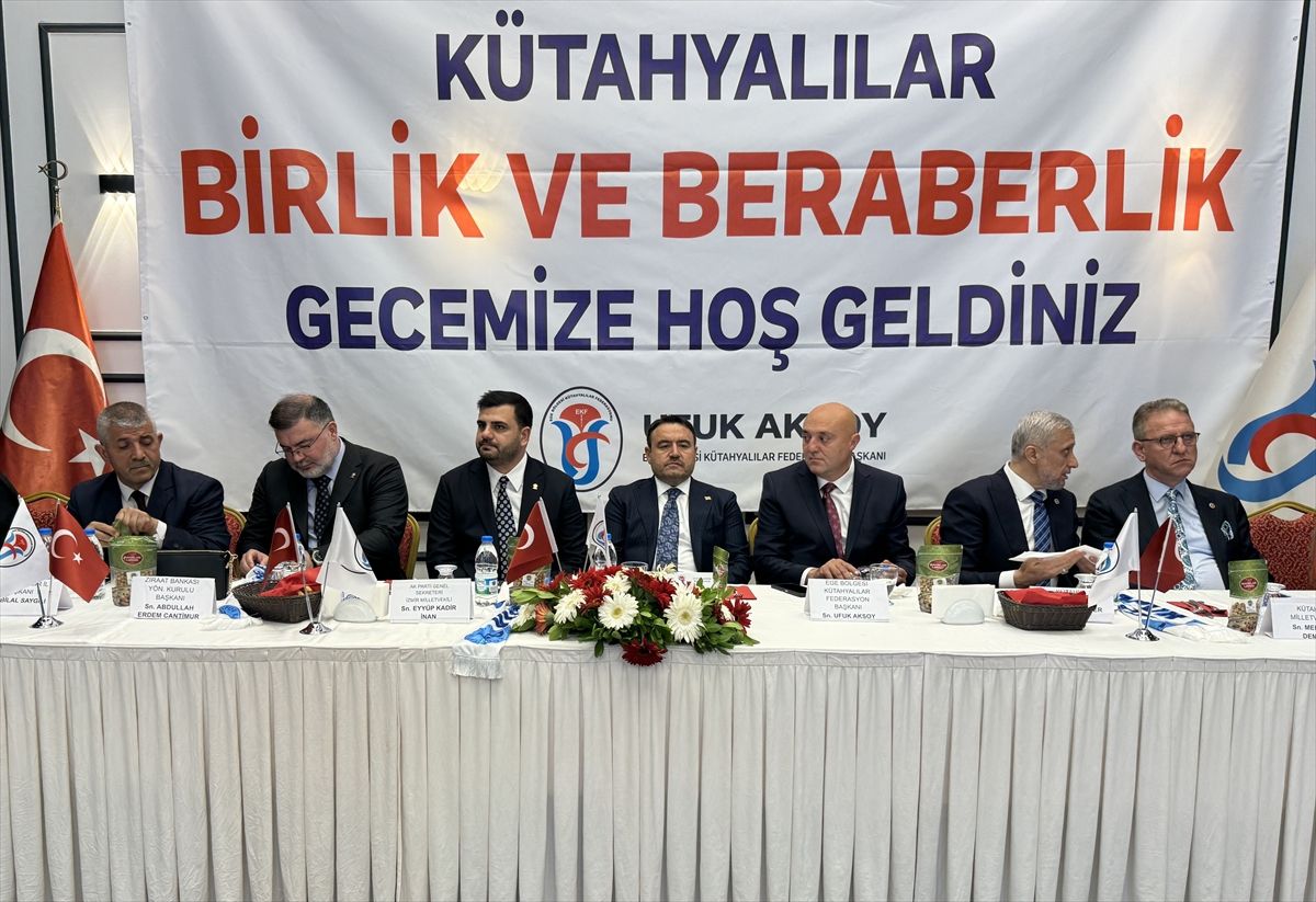 AK Parti Genel Sekreteri İnan, Ege Bölgesi Kütahyalılar Federasyonunun 'Birlik ve Beraberlik Gecesi'nde konuştu Açıklaması
