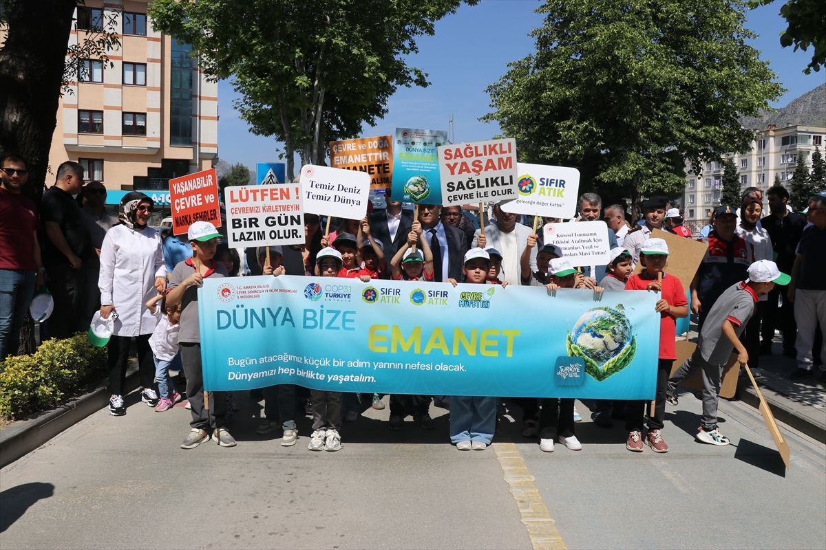 Amasya'da 'Çevreye Saygı' yürüyüşü yapıldı