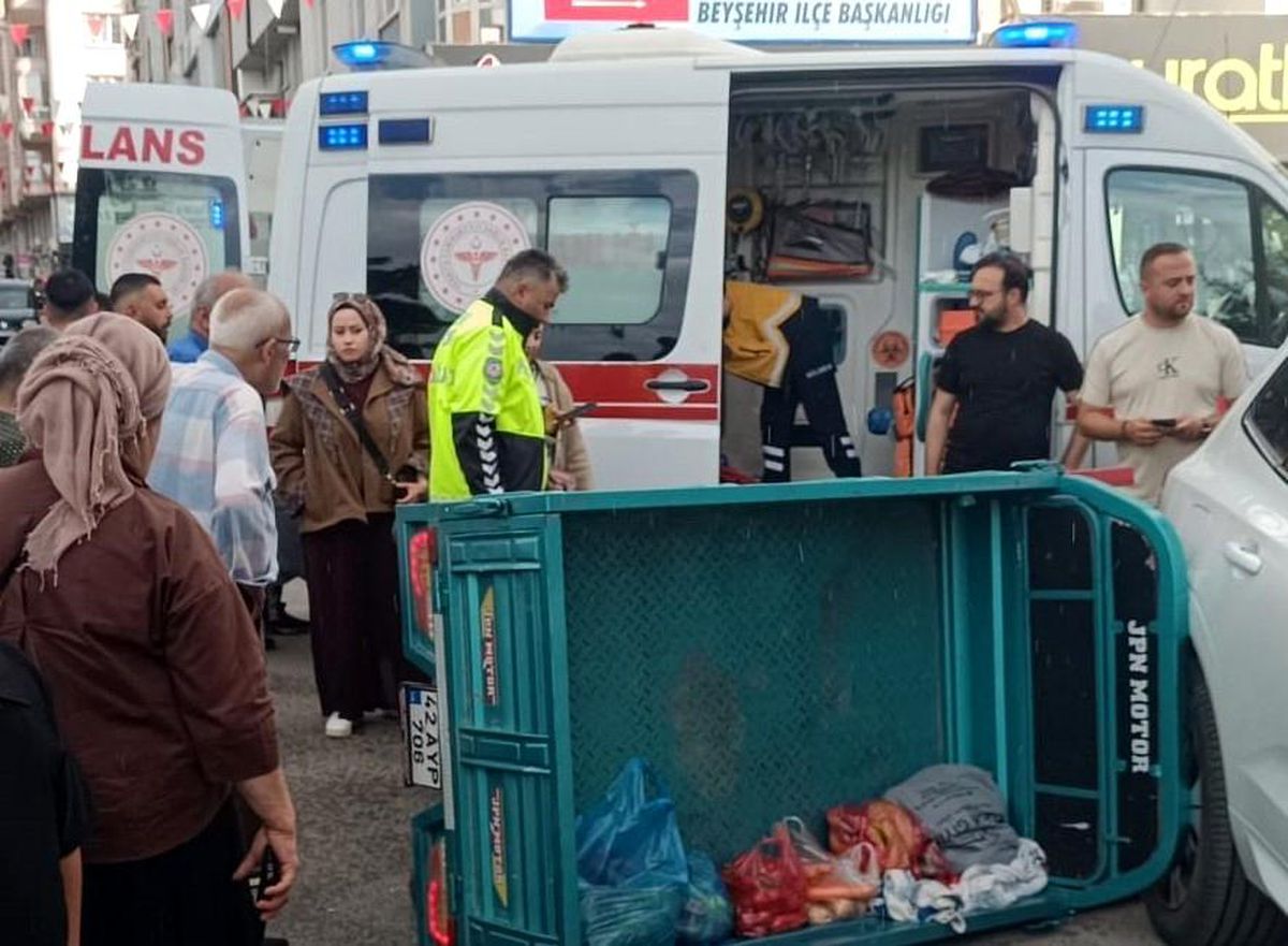 Beyşehir'deki iki ayrı kazada 4 kişi yaralandı