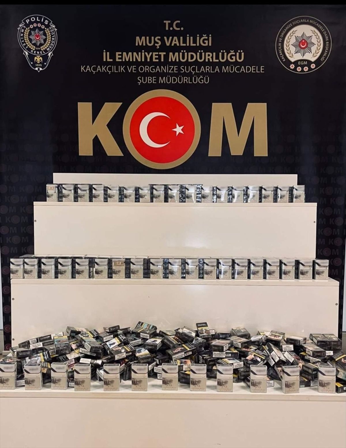 Muş'ta 499 paket gümrük kaçağı sigara ele geçirildi