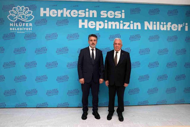 Nilüfer Belediye Başkanı Özdemir, Bursa Büyükşehir Belediye Başkan Vekili Biba'yı ağırladı