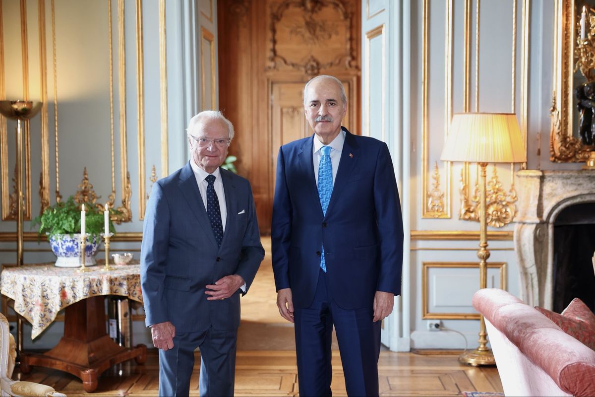 TBMM Başkanı Numan Kurtulmuş, İsveç Kralı Carl Gustaf ile Görüştü