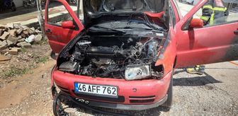 Adıyaman'da seyir halindeki otomobilde çıkan yangın söndürüldü