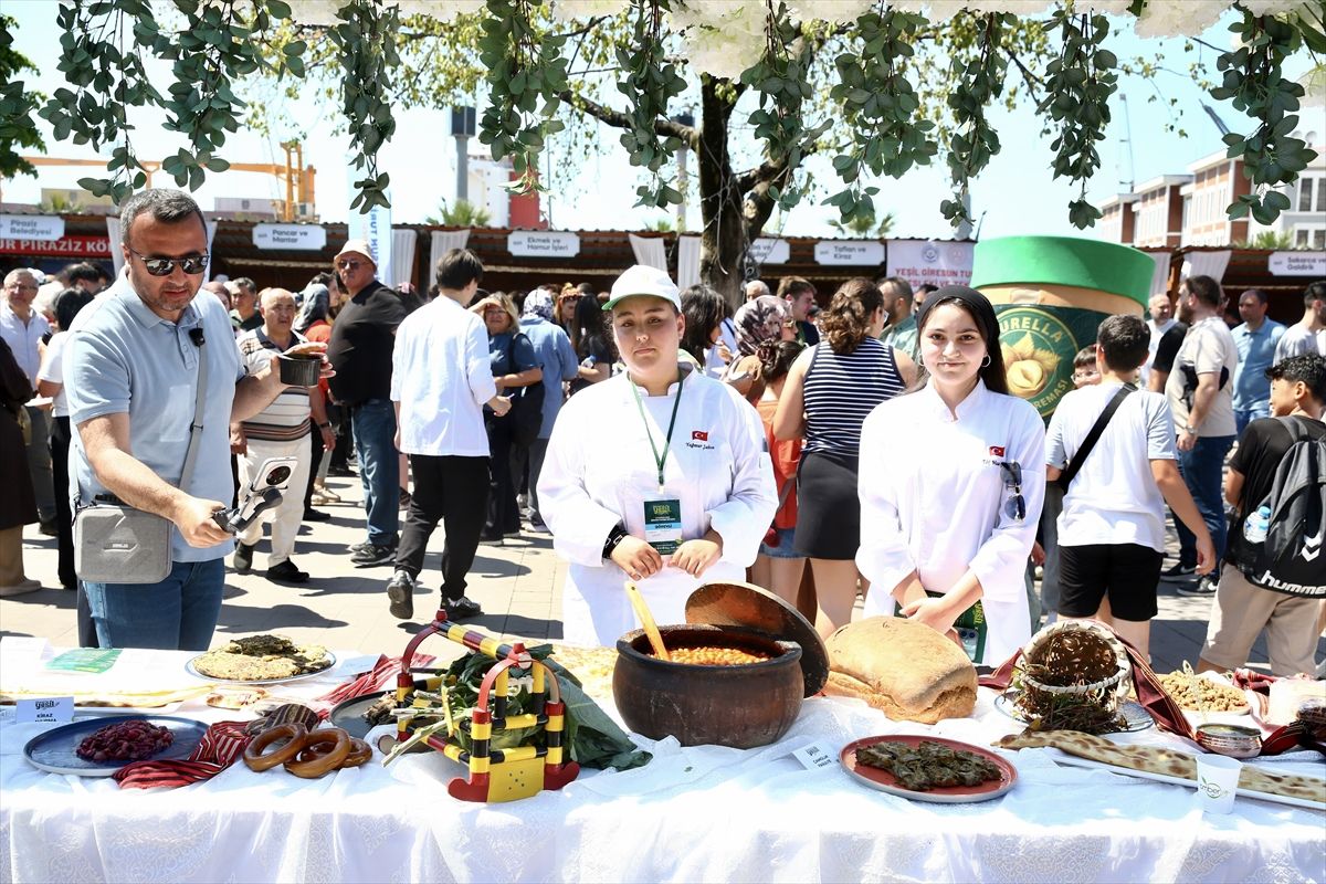 Giresun'un 'yeşil lezzetleri' gastronomi festivalinde tanıtıldı