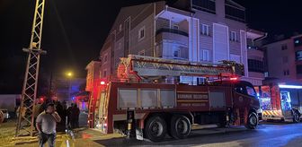 Karaman'da çıkan ev yangınında 2 kişi yaralandı