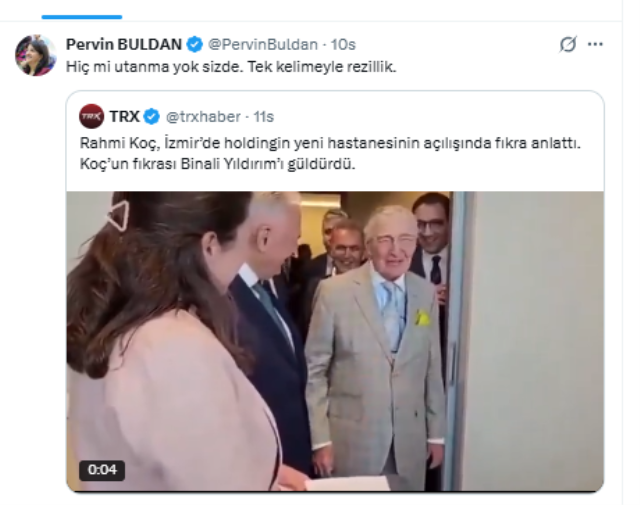 Pervin Buldan Criticizes Rahmi Koç