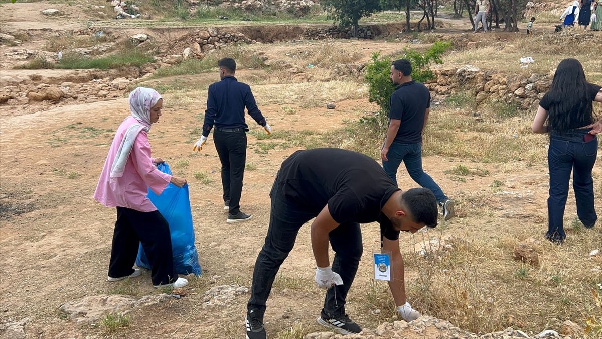 Mardin'de 5 Haziran Dünya Çevre Günü dolayısıyla çevre temizliği yapıldı