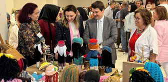 Nallıhan Halk Eğitim Merkezi'nin yıl sonu sergisi açıldı