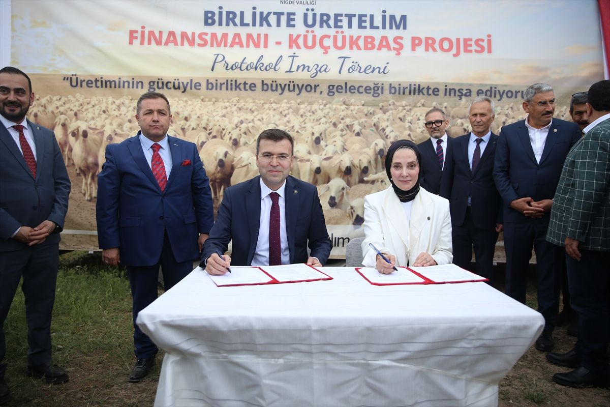 Niğde'de 'Birlikte Üretelim Finansmanı-Küçükbaş Projesi' işbirliği protokolü imzalandı