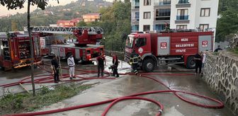 Rize'de apartman dairesinde çıkan yangın söndürüldü