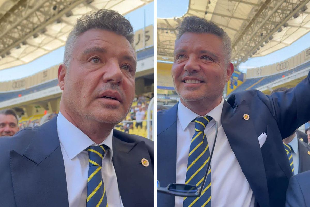 Sadettin Saran'ın Fenerbahçe kongresinde duygusal anlar yaşarken çekilmiş bir fotoğrafı.