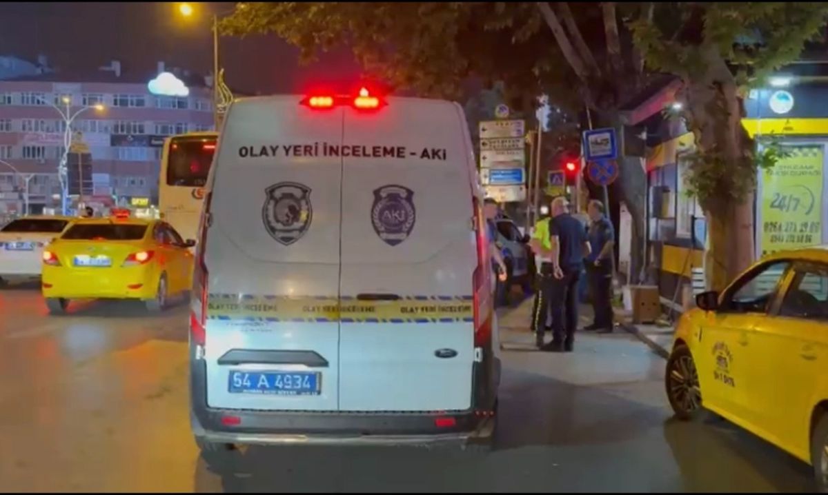 Sakarya'da taksi durağında yaşanan silahlı kavga sonrası olay yeri