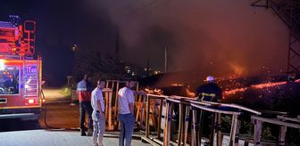 Sinop'ta fabrikanın depo bölümünde çıkan yangın hasara neden oldu