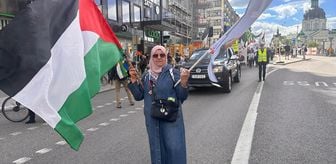 Stockholm'de İsrail'in, Filistin ve Lübnan saldırıları protesto edildi