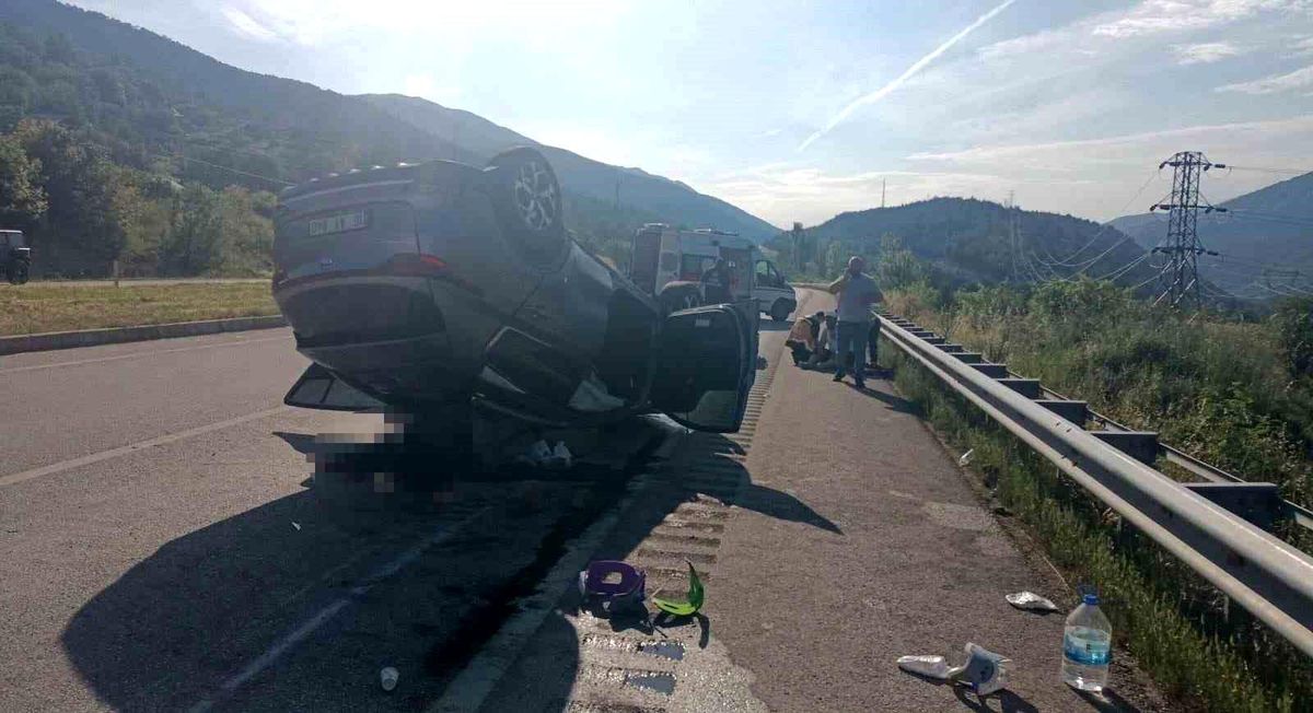 Tokat'ta takla atan otomobildeki 1 kişi öldü, 5 kişi yaralandı