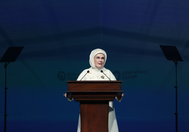 Emine Erdogan delivered a speech at the opening of the Zero Waste Forum 2026.