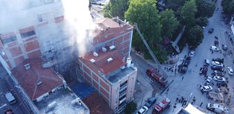 Bilecik'te bacasında yangın çıkan restoranın bulunduğu 4 katlı bina tahliye edildi