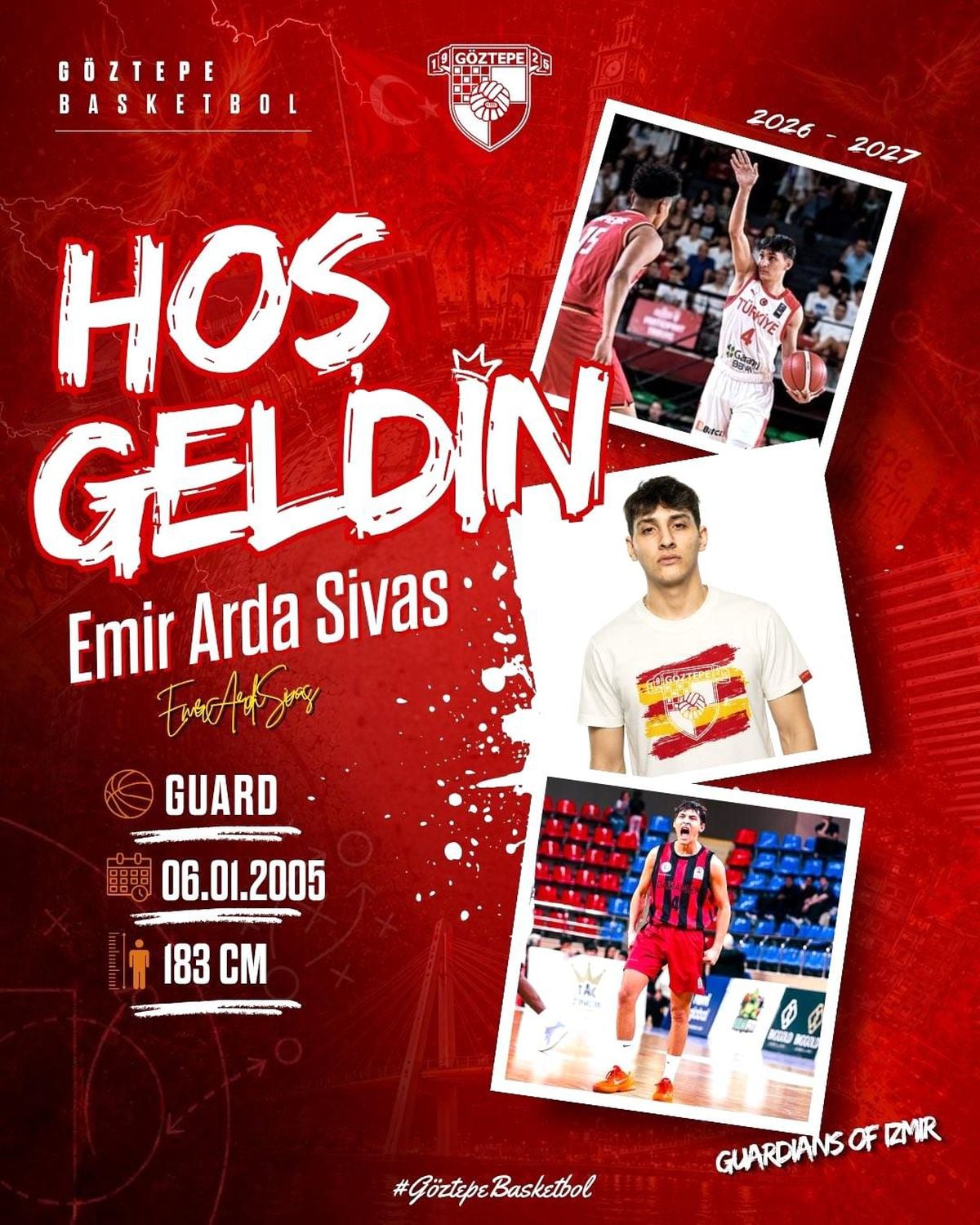 Göztepe Basketbol, Emir Arda'yı kadrosuna kattı