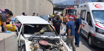 İskenderun'da otomobil beton bariyere çarptı: 3 yaralı