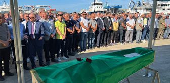 Karadeniz'de balıkçı teknesine saldırıda ölen kişinin cenazesi defnedildi