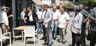 MHP İl Başkanı Tekin ve beraberindeki heyet Gemlik'te incelemelerde bulundu