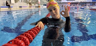 Milli dalgıç Kardelen Çarpar'ın hedefi dünya kürsüsü Açıklaması