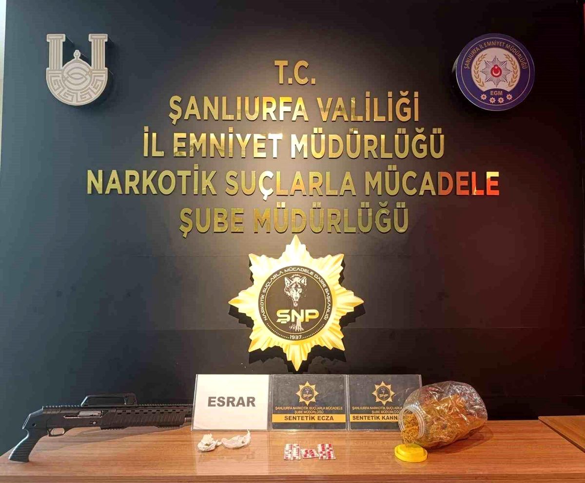 Şanlıurfa'da uyuşturucu operasyonu: 3 gözaltı