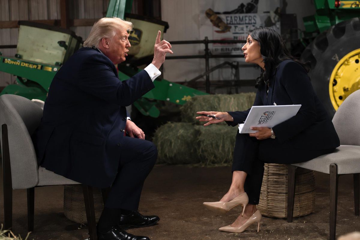Trump Canlı Yayında Sinirlerine Hakim Olamadı: Sunucuya Hakaret Edip Yayını Terk Etti