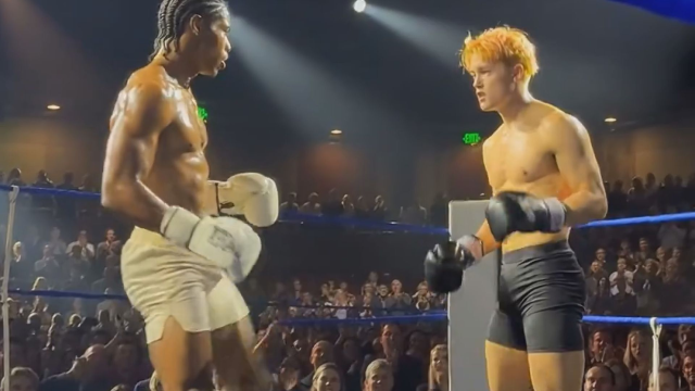 Famous actor's son Knox Jolie-Pitt in a Muay Thai match
