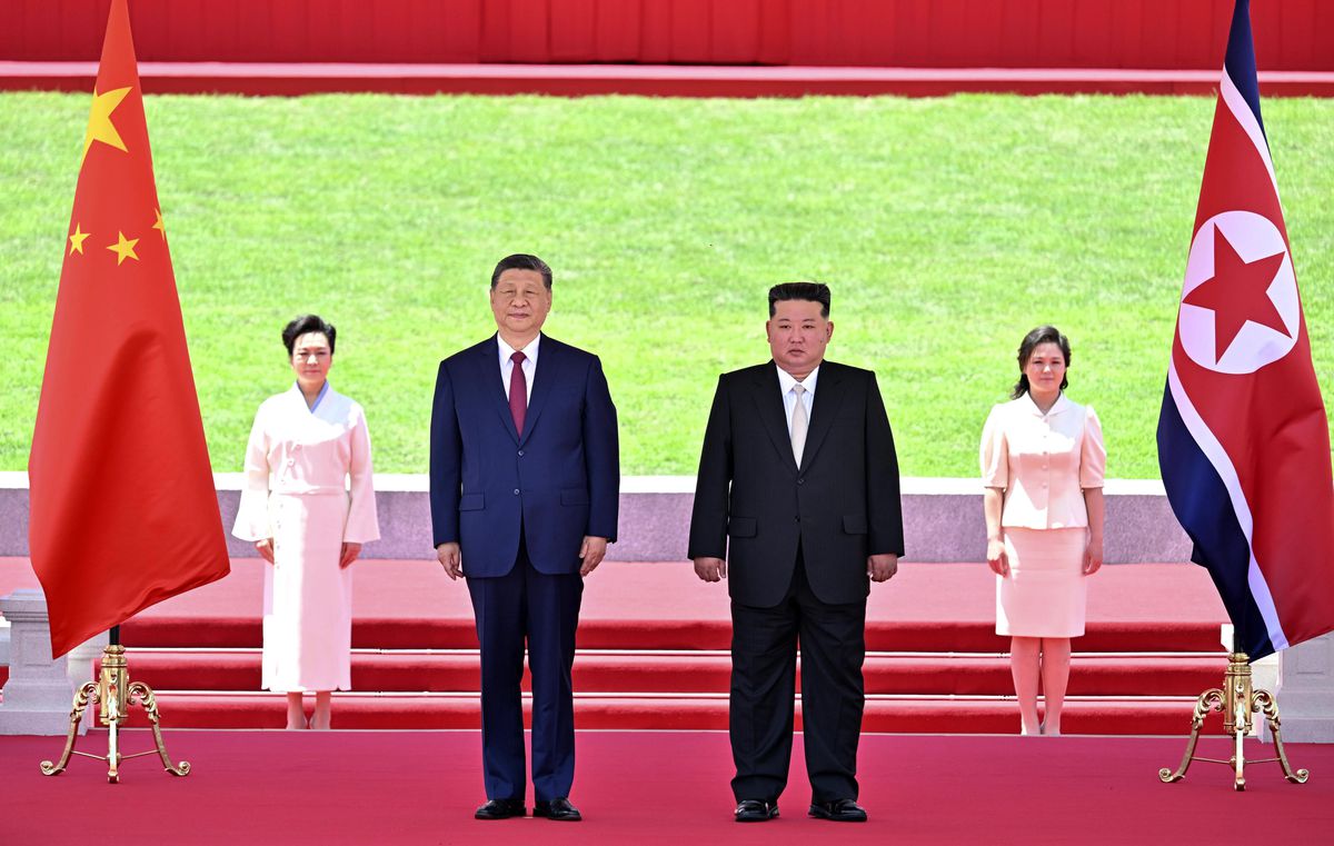 Albüm: Kuzey Kore Lideri Kim, Xi İçin Karşılama Töreni Düzen
