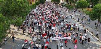 Arnavutluk'ta Trump projesi protestosu 9. günde sürüyor