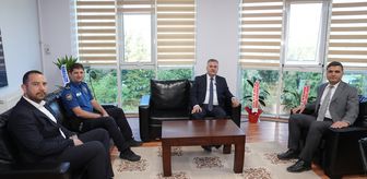 Çubuk Belediye Başkanı Baki Demirbaş'tan Emniyet Müdürü Yürekli'ye hayırlı olsun ziyareti
