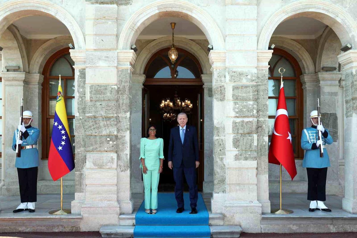 Cumhurbaşkanı Erdoğan, Venezuela Cumhurbaşkanı Vekili Rodrig