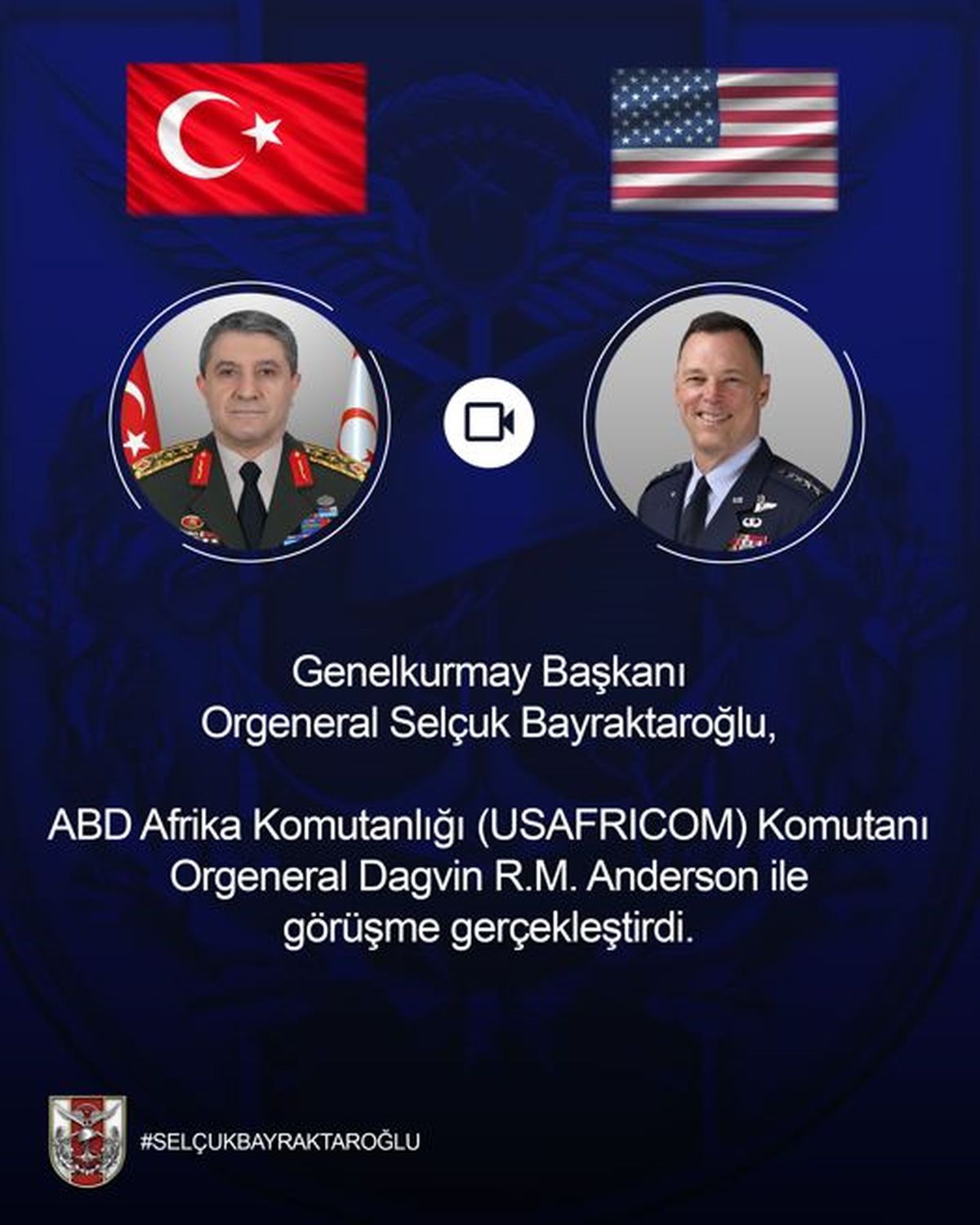 Genelkurmay Başkanı Bayraktaroğlu, ABD Afrika Komutanı Ander