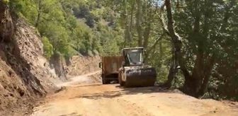 Heyelan nedeniyle kapanan Huzurlu Yaylası yolu yeniden ulaşıma açıldı
