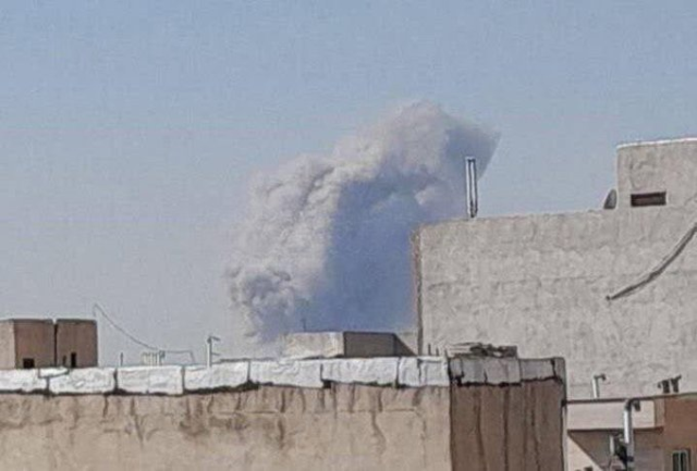صورة لانفجارات متتالية في إيران