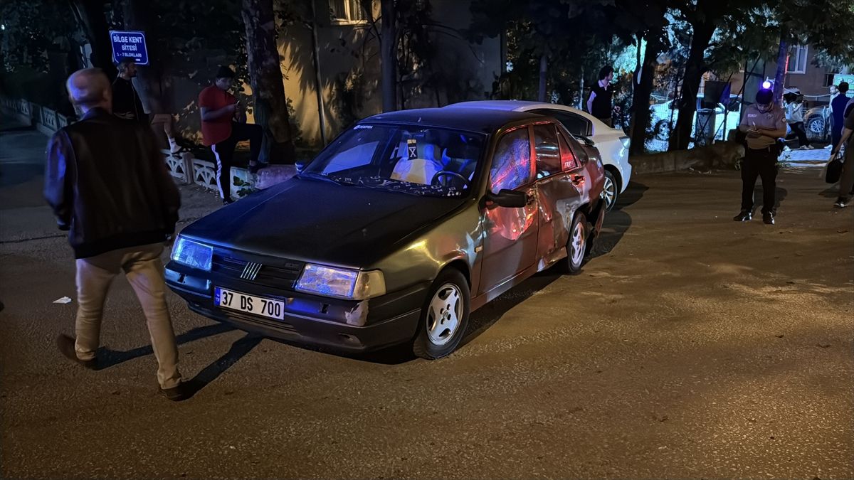 Karabük'te 2 kişinin yaralandığı zincirleme kaza güvenlik ka