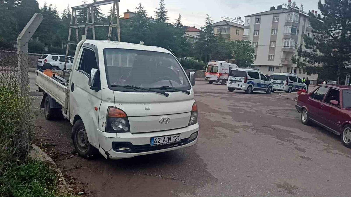 Konya'da trafik kazası: 2 yaralı