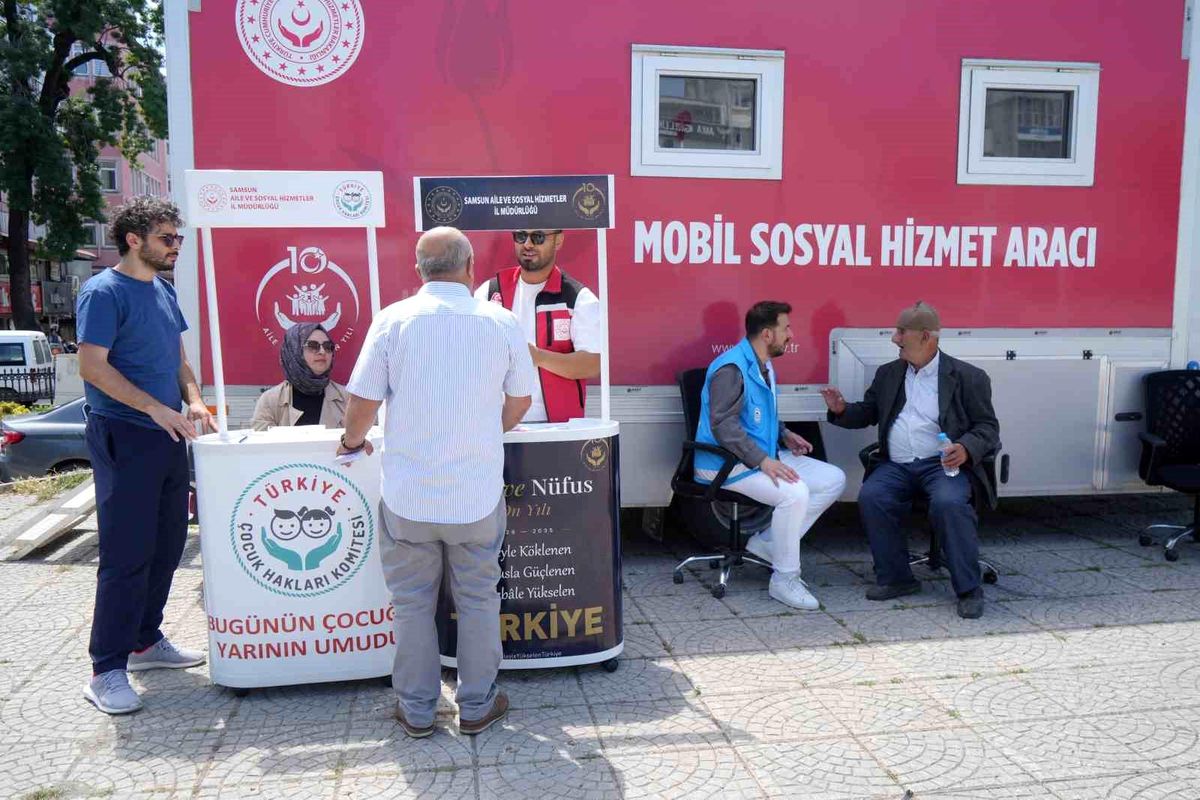 Samsun'da Mobil Sosyal Hizmet Aracı Haziran Boyunca Hizmette