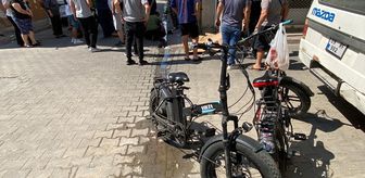 Nazilli'de 2 elektrikli bisikletin çarpıştığı kazada 2 çocuk yaralandı