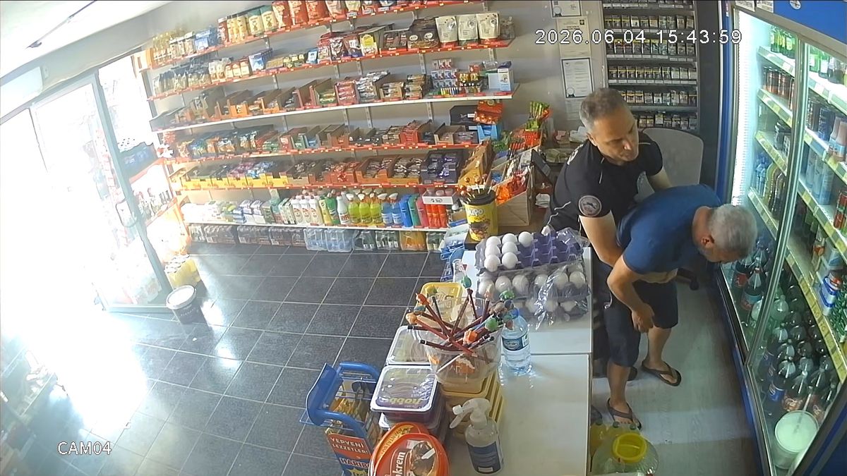 Nefes borusuna şeker kaçan bakkalı, polis Heimlich manevrası