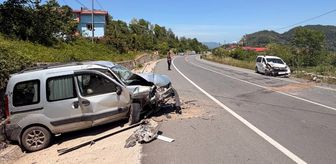 Ordu'da iki araç ve motosikletin karıştığı kazada 7 kişi yaralandı