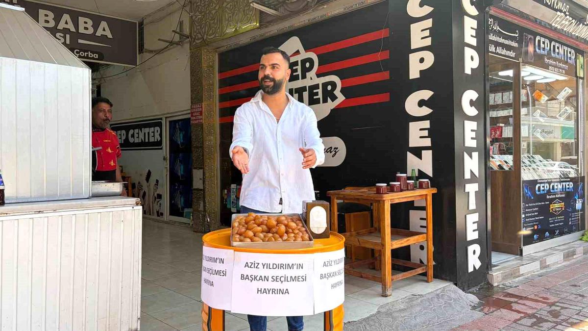 Osmaniye'de Aziz Yıldırım'ın başkanlığına lokmalı kutlama